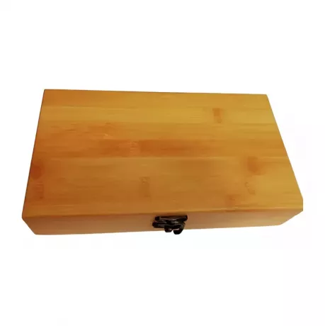 Set de vino rectangular. Bamboo y metal