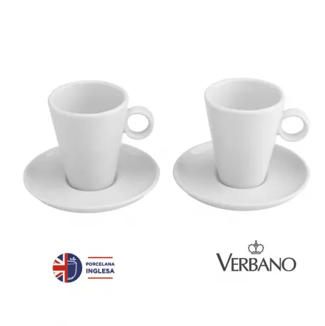 Set De Tazas De Porcelana Para Cafe. Verbano