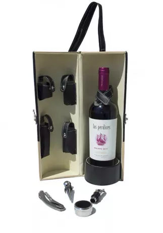 Set de vino vertical. Calidad. Estuche