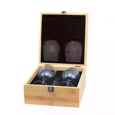 Foto de Set de vino 2 copas y destapador en estuche