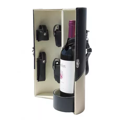 Foto de Set de vino vertical. Calidad. Estuche