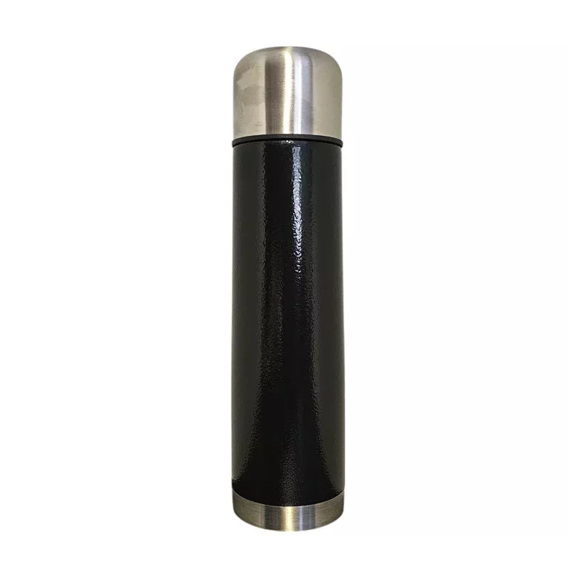 Termo 1 litro negro. Con funda