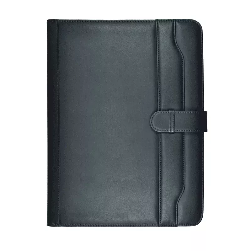Carpeta portfolio porta papeles eco cuero con prescinto