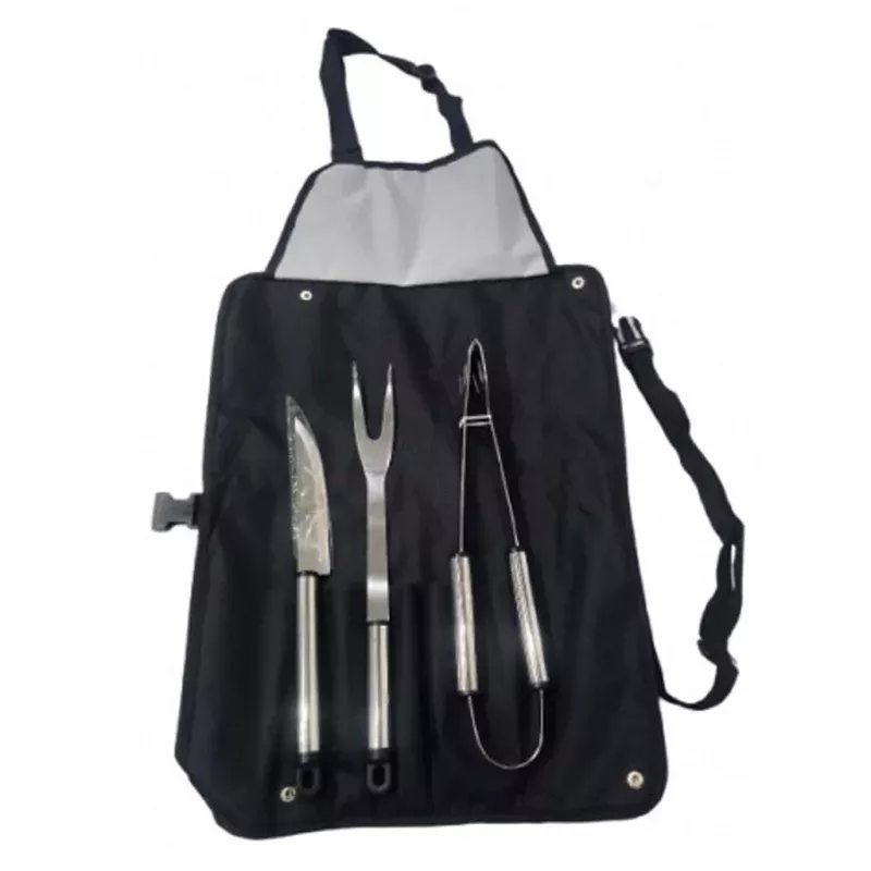 Set Asado delantal x 3 accesorios